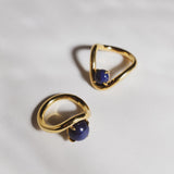 Band Ring II Lapis Gold