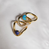 Band Ring II Lapis Gold