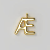 Letter Charms Large Gold