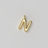 Letter Charm Small Plated