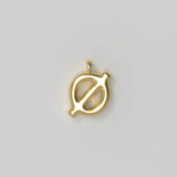 Letter Charm Small Plated