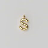 Letter Charm Small Plated
