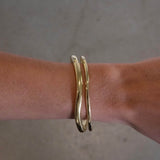 Thorn Bangle Chunky Gold