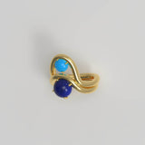 Band Ring II Turquoise Gold