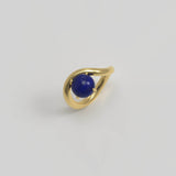 Band Ring I Lapis Gold