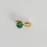 Band Ring I Malachite Gold