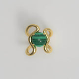 Reef Ring Malachite Gold