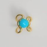 Reef Ring Turquoise Gold