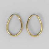 Thorn Hoop Oval Gold