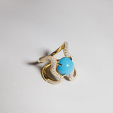 Reef Ring Turquoise Diamonds