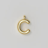 Letter Charm Large Gold