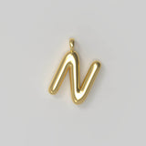 Letter Charm Large Gold