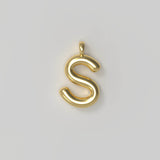 Letter Charm Large Gold