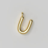 Letter Charm Large Gold