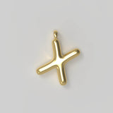 Letter Charm Large Gold