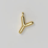 Letter Charm Large Gold