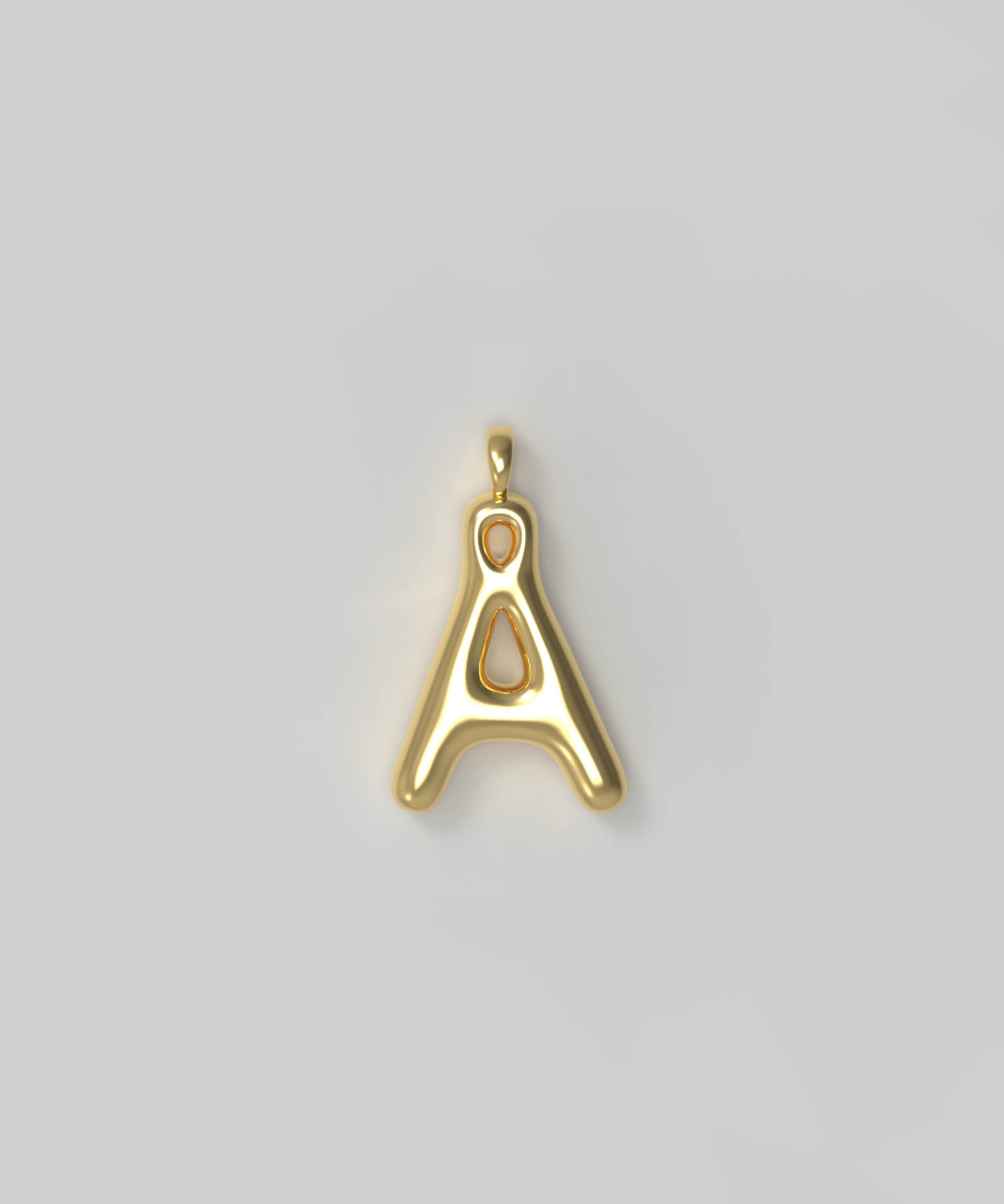 Letter Charm Small Gold