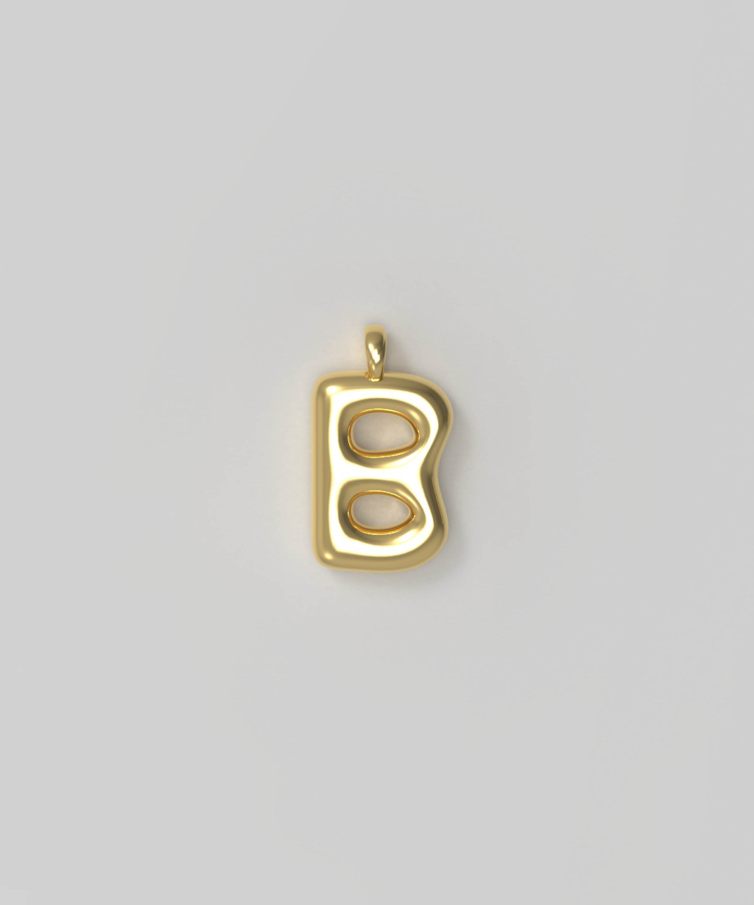 Letter Charm Small Gold