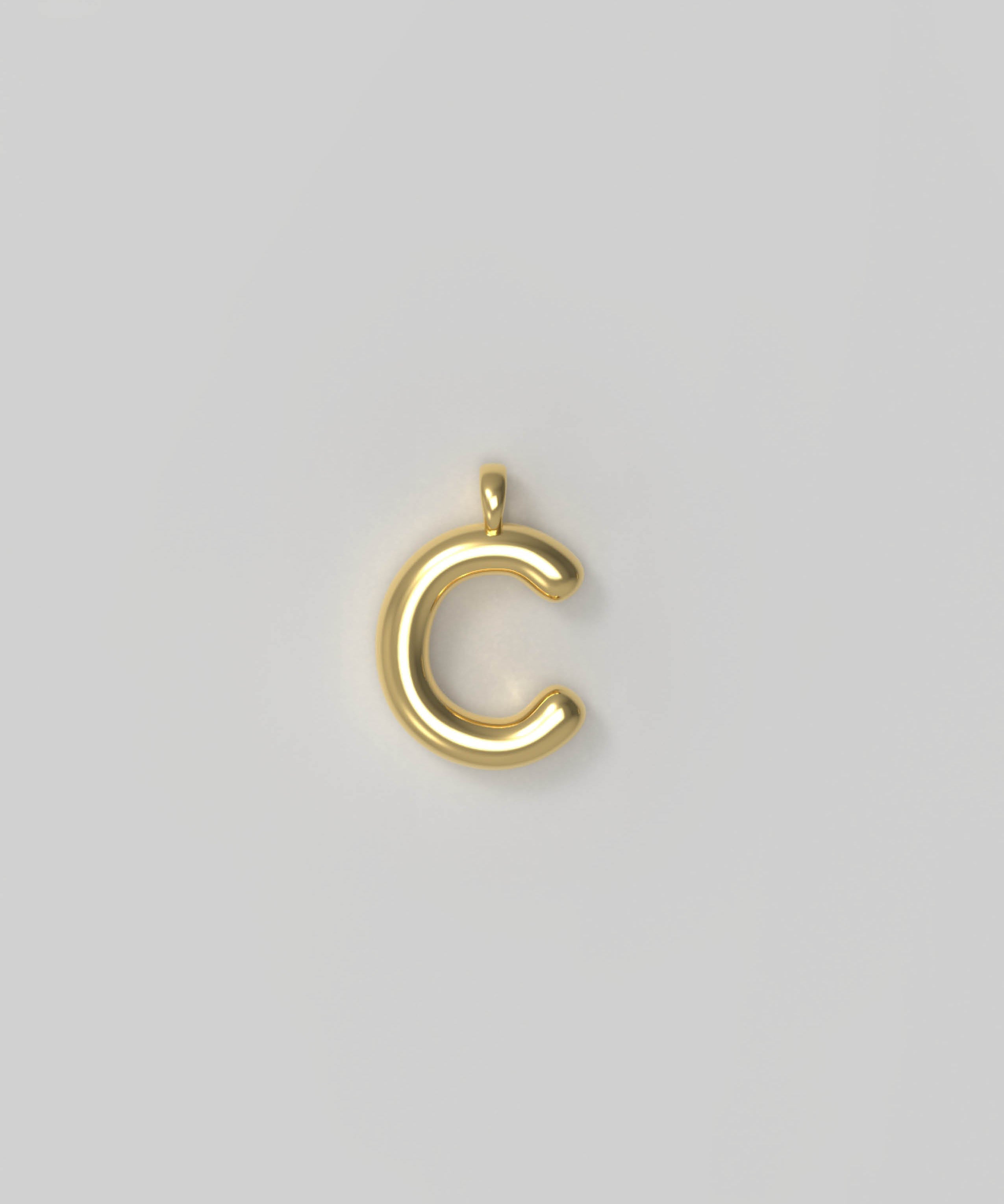 Letter Charm Small Gold