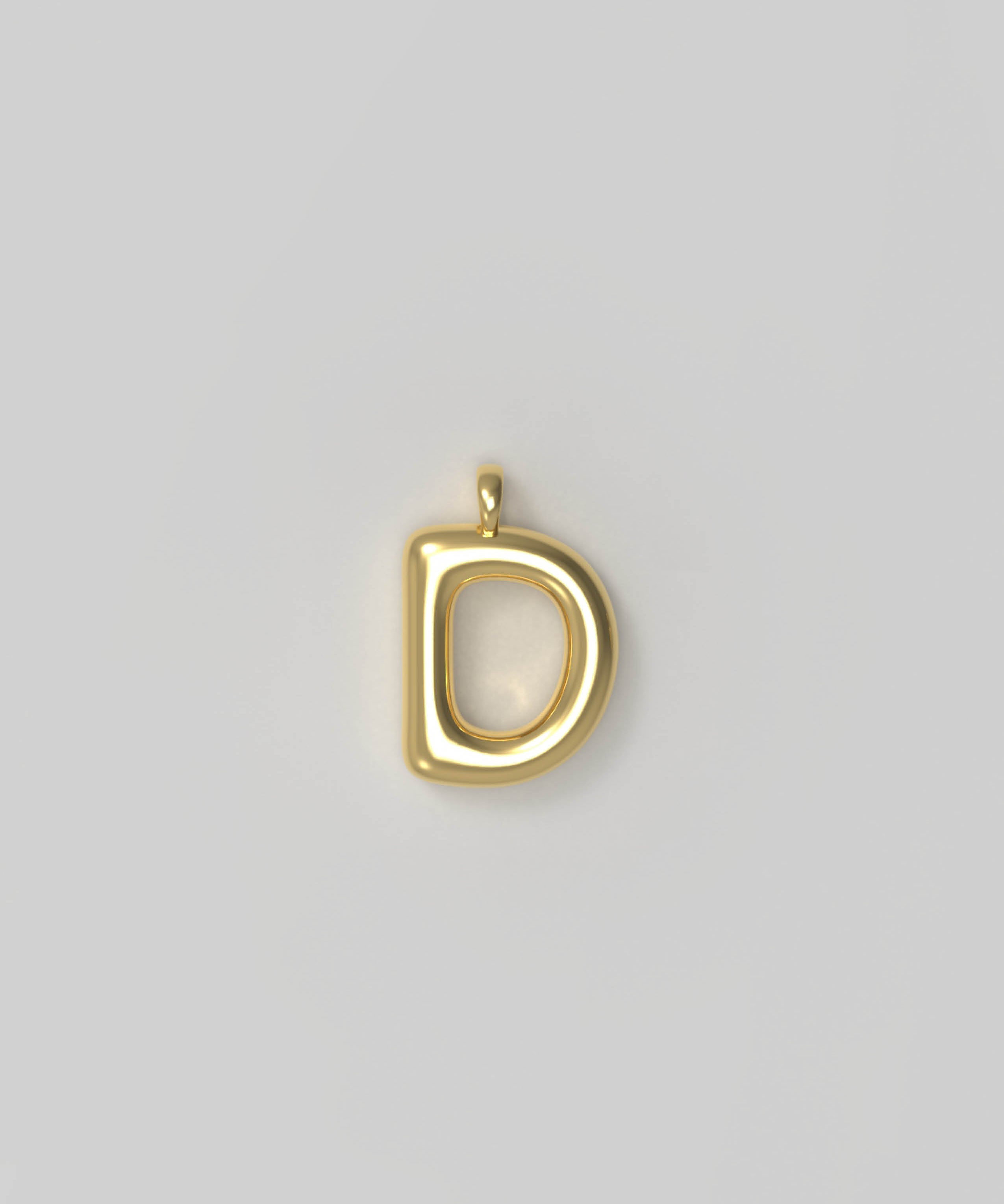 Letter Charm Small Gold