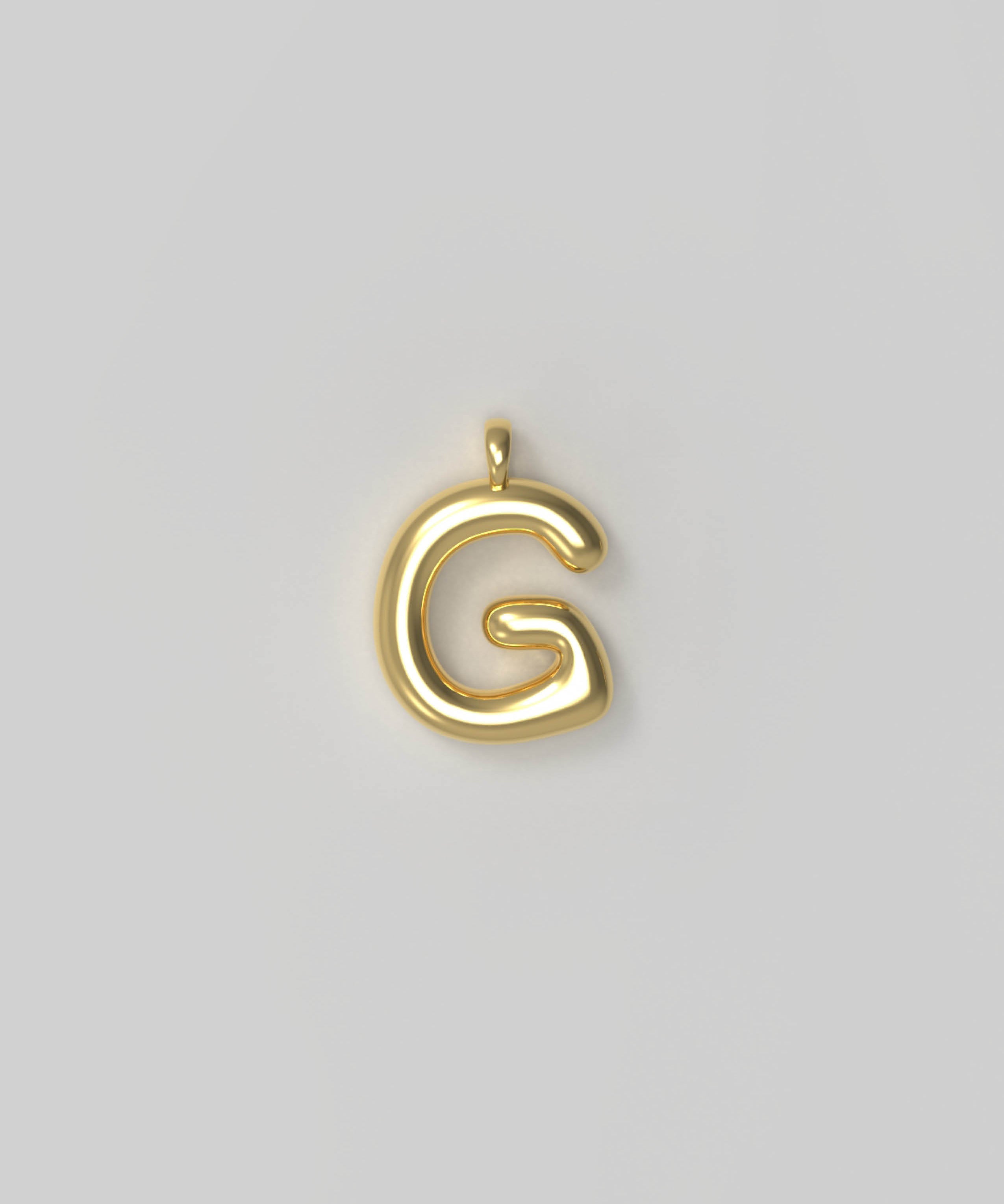 Letter Charm Small Gold