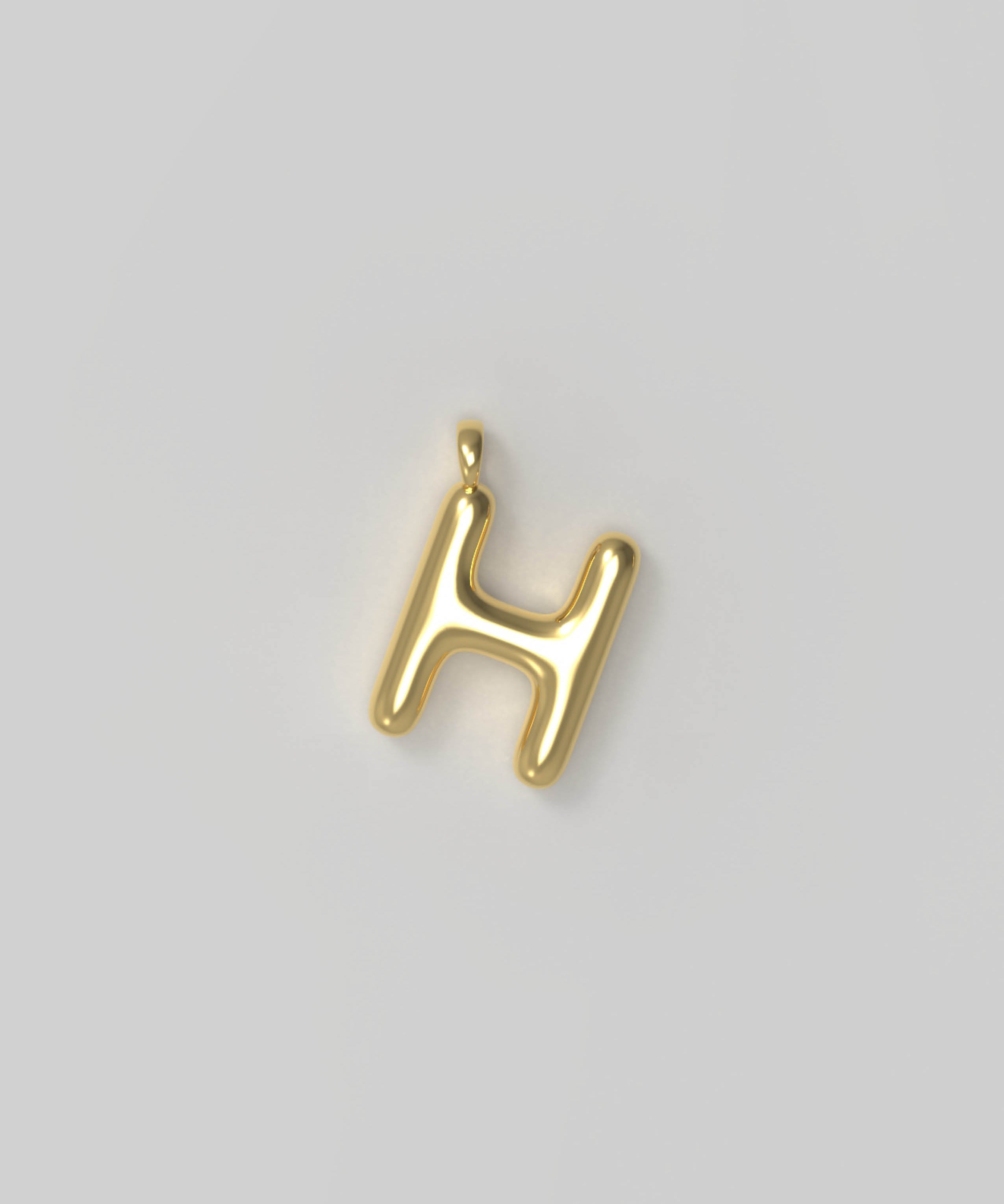 Letter Charm Small Gold