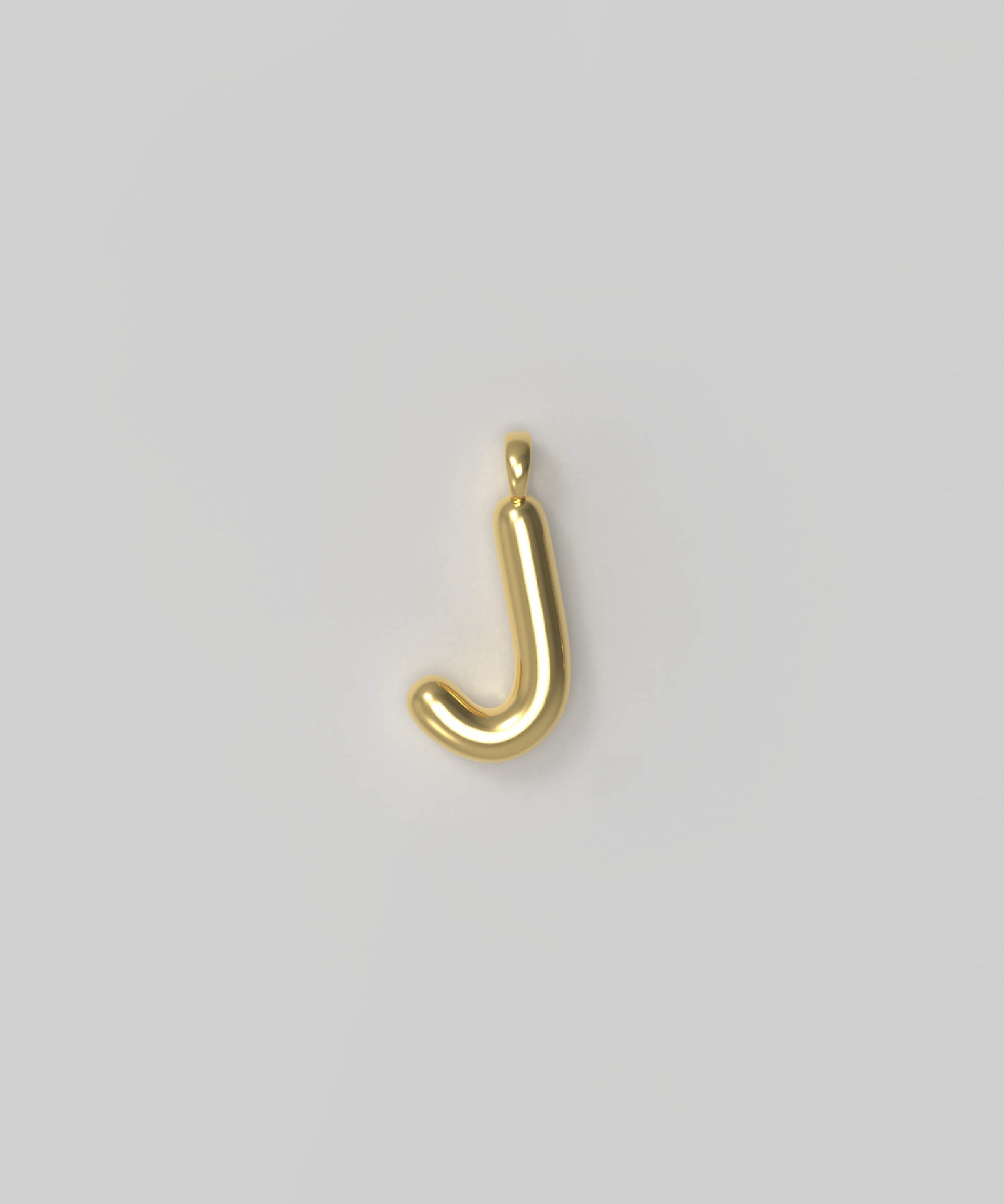 Letter Charm Small Gold