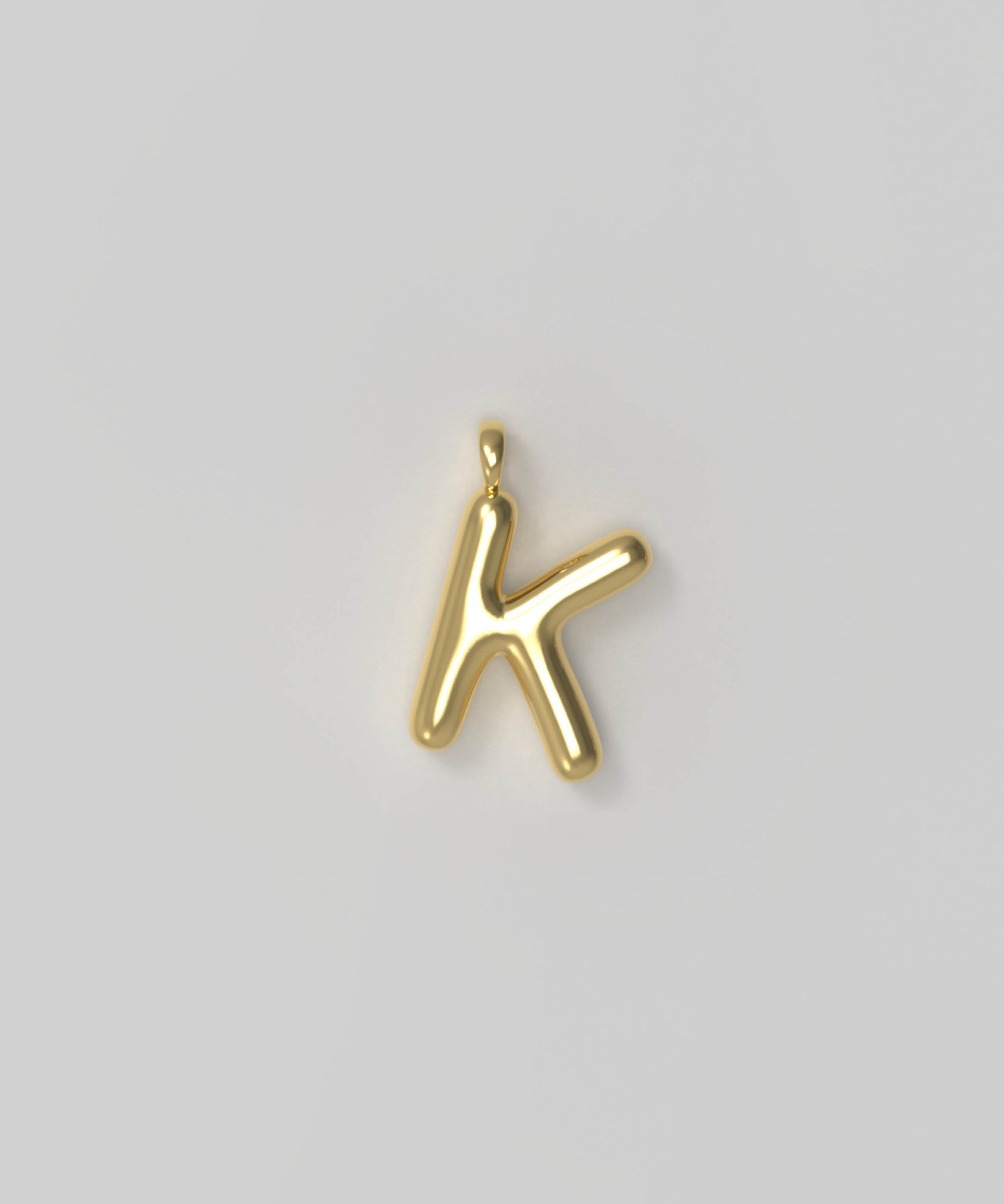 Letter Charm Small Gold