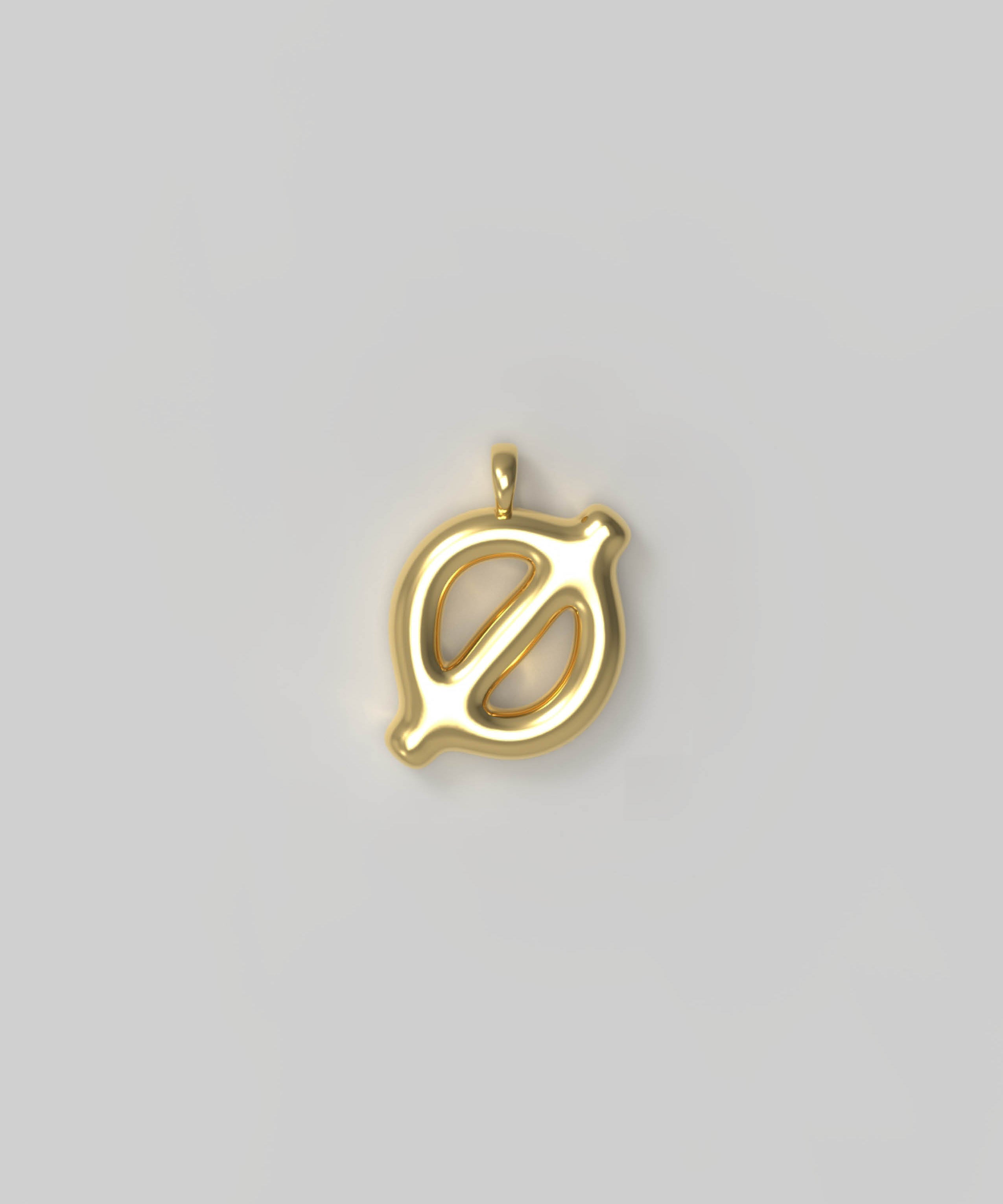 Letter Charm Small Gold