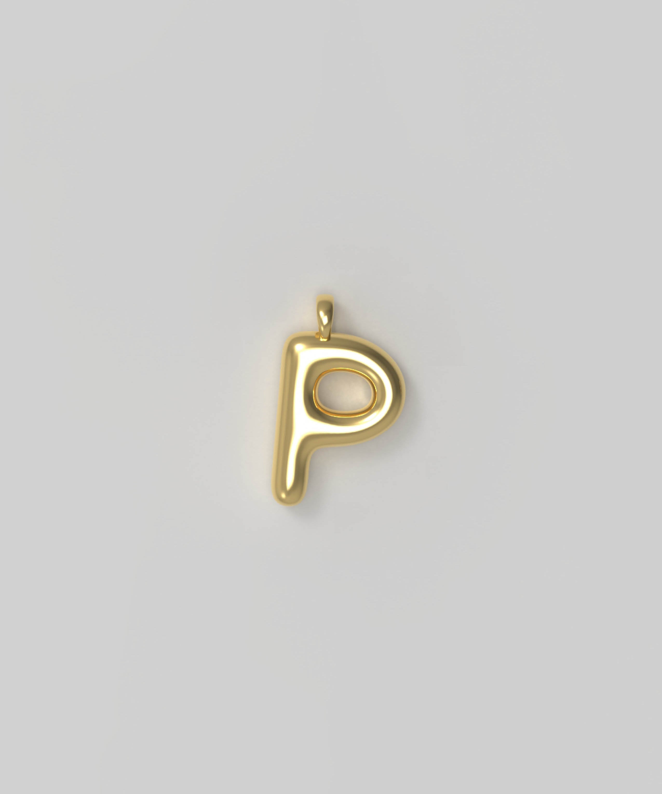 Letter Charm Small Gold