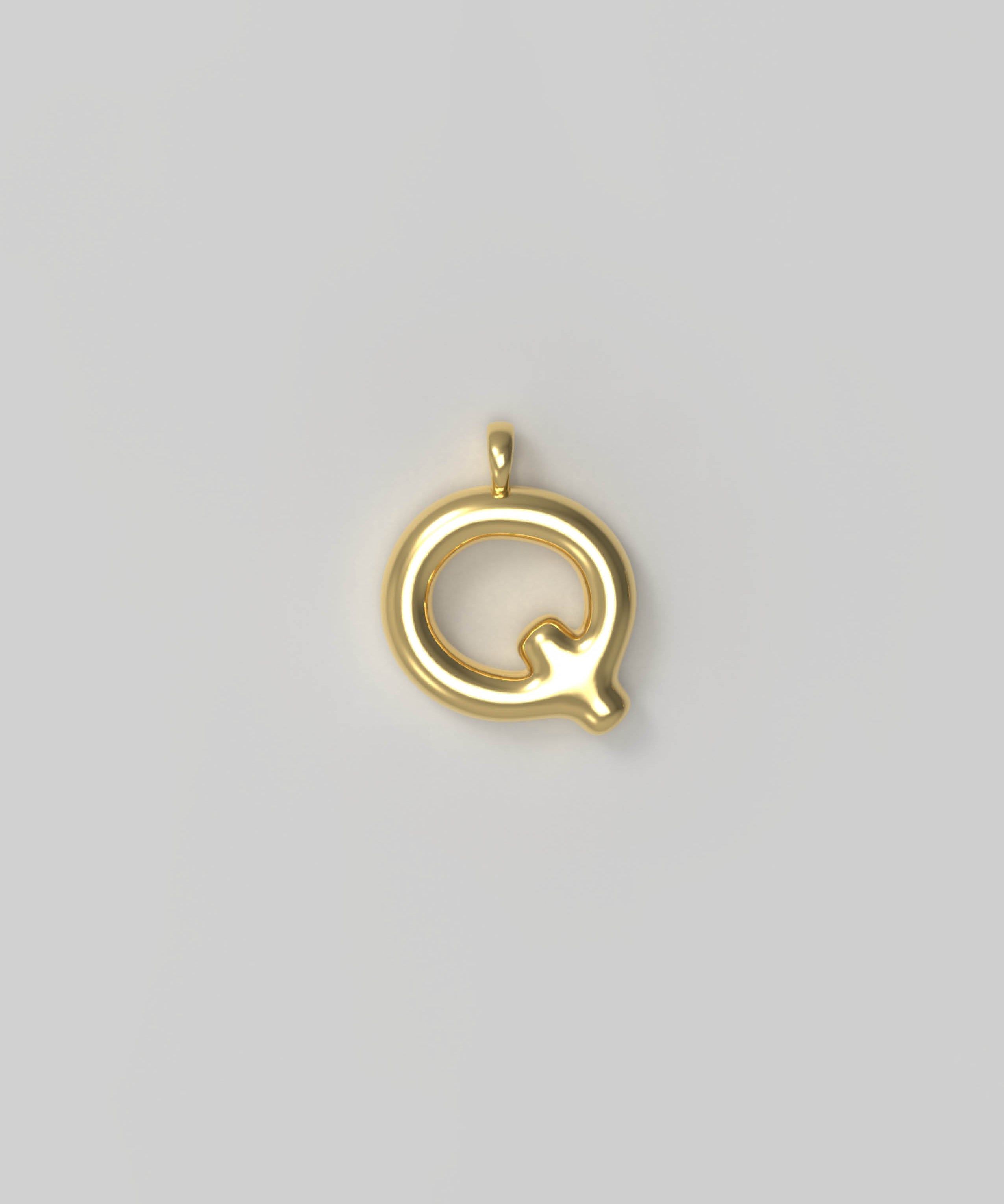 Letter Charm Small Gold