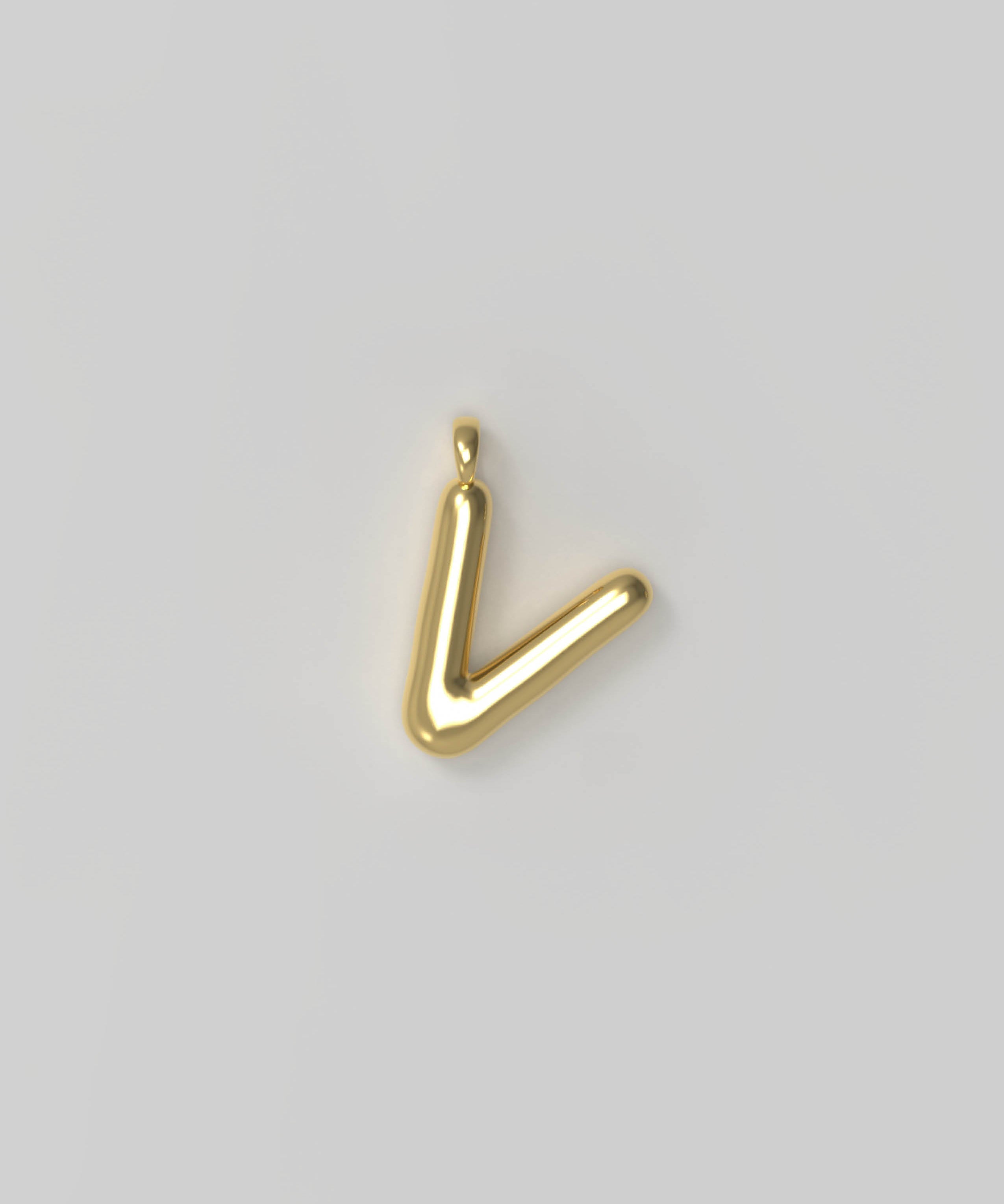 Letter Charm Small Gold