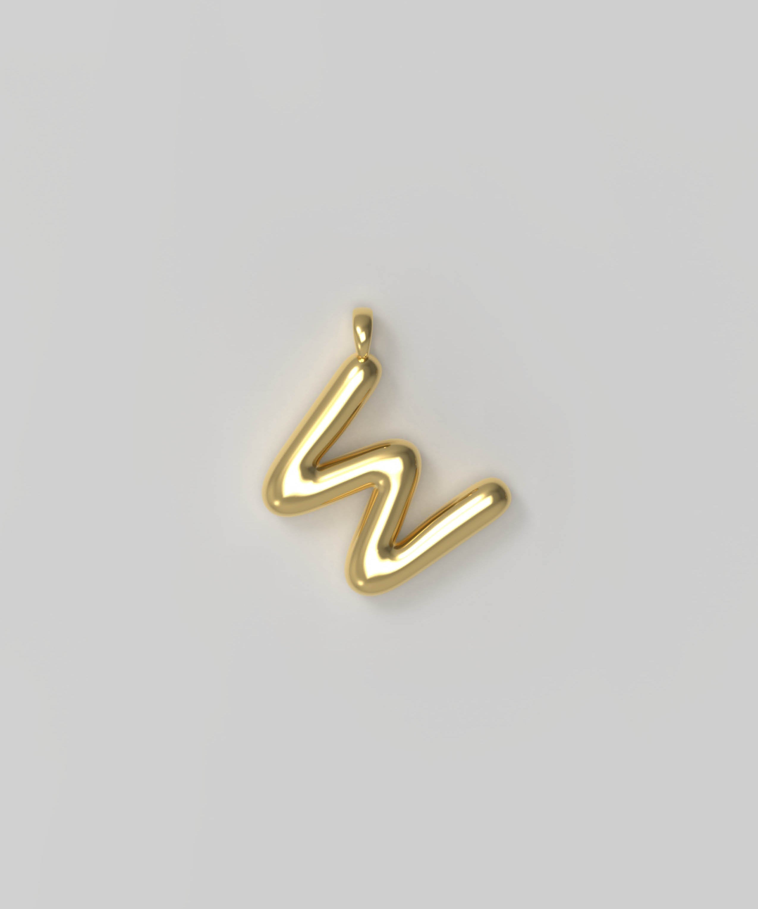 Letter Charm Small Gold