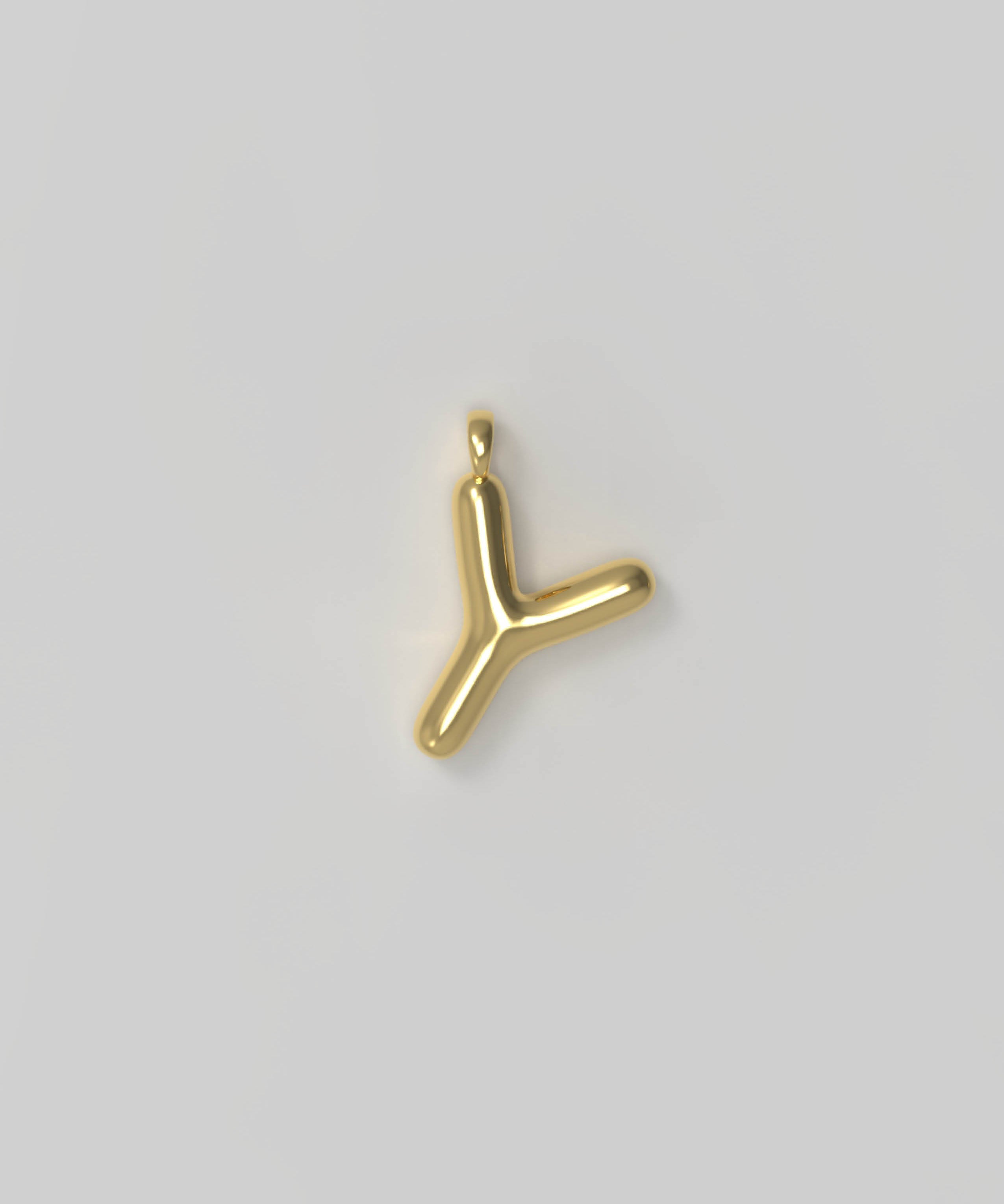 Letter Charm Small Gold