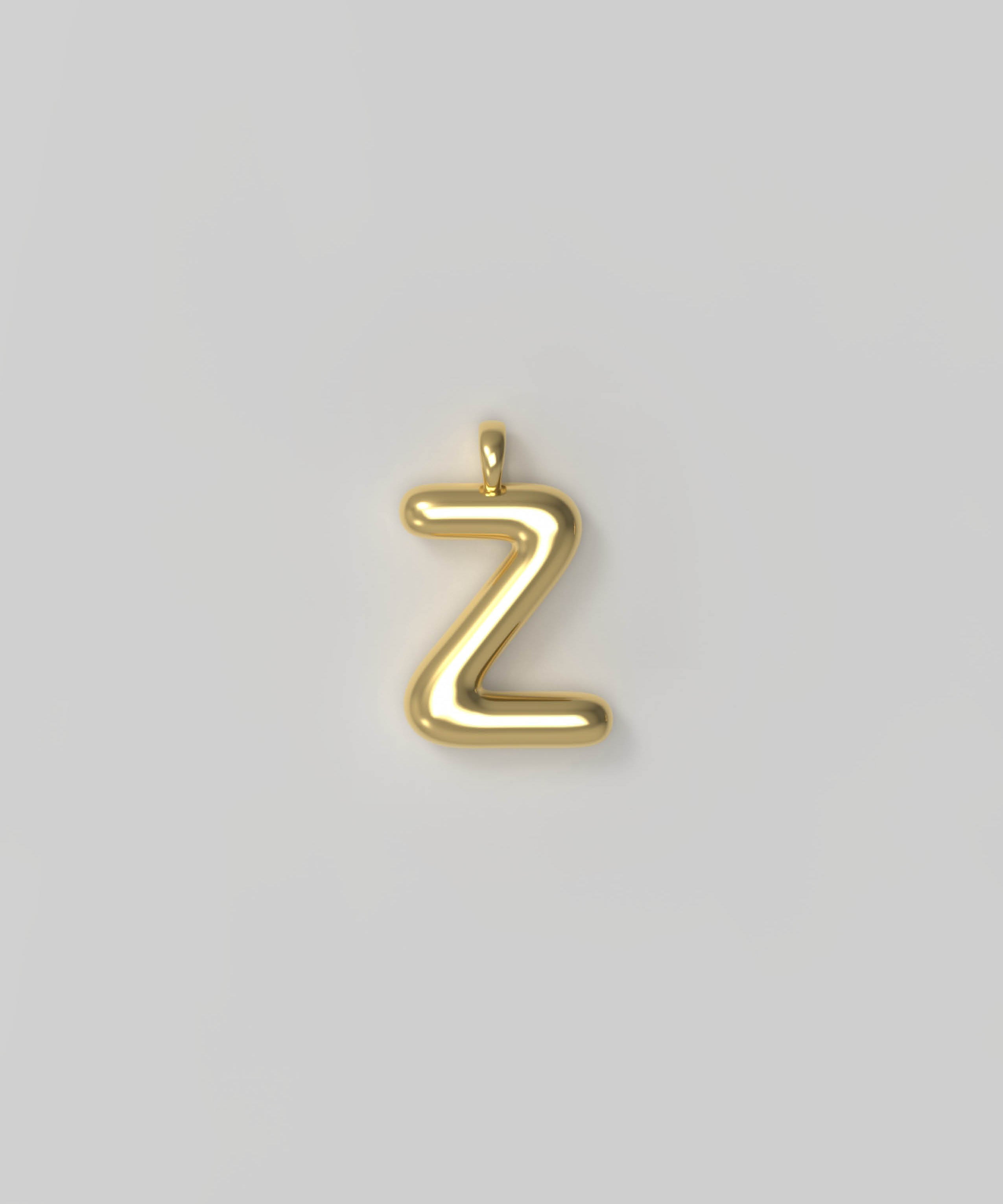 Letter Charm Small Gold