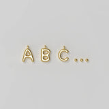Letter Charms Small Gold