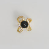 Reef Ring Onyx Diamonds