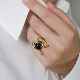Reef Ring Onyx Diamonds