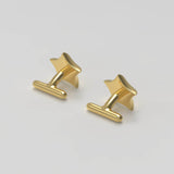 Star Cufflinks Gold